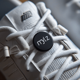 Mylz tag glowing on shoe